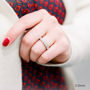 Round Brilliant Cut Bezel Set Full Eternity Wedding Band Mapple Gems